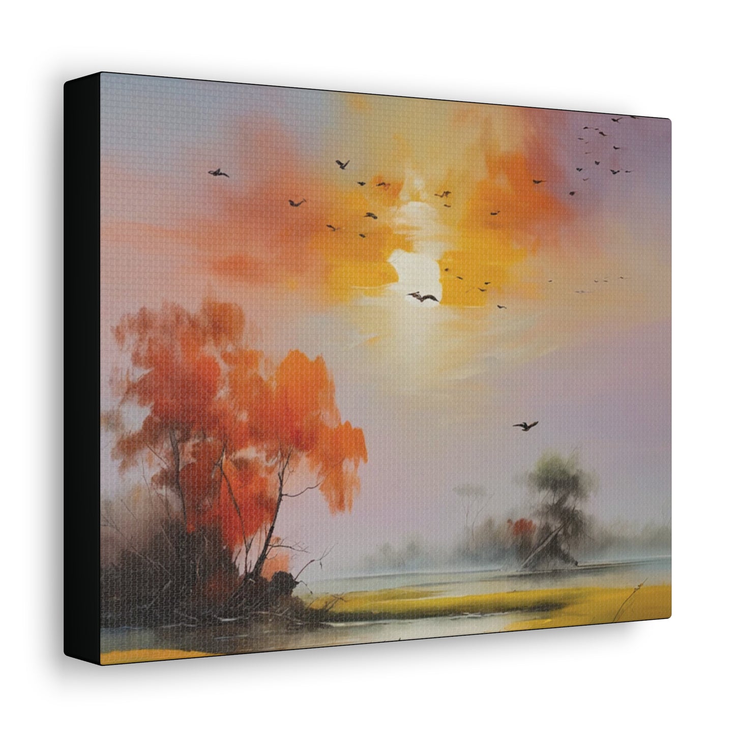 Birds & Evening Sun: Canvas Gallery Wraps