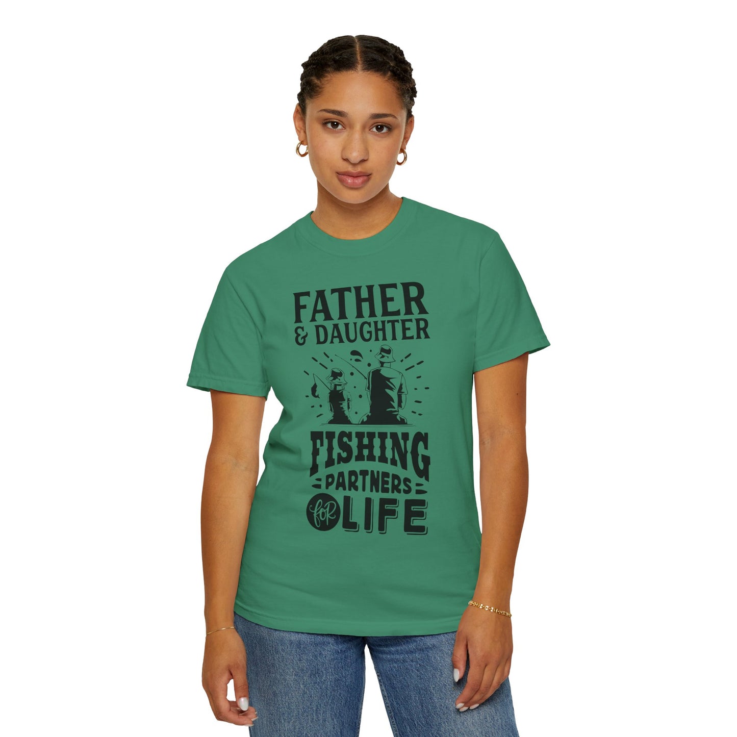 Father and daughter forever: Unisex Garment-Dyed T-shirt