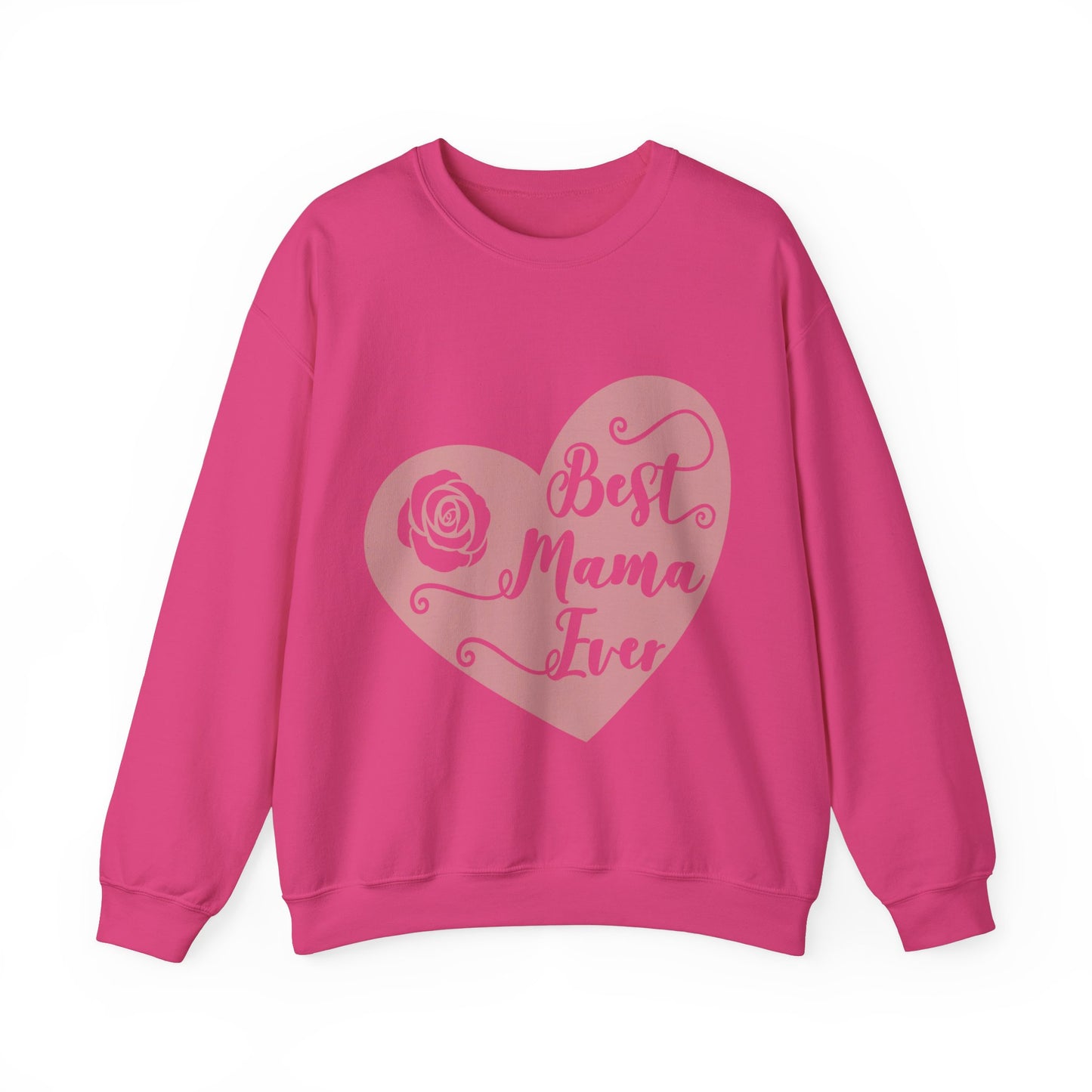 Best Mom Ever Heart - Unisex Heavy Blend™ Crewneck Sweatshirt