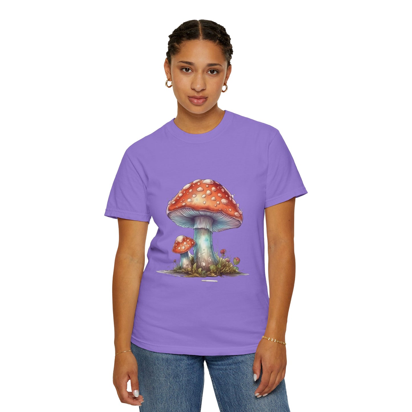 Fantasy Mushroom-27: Unisex Garment-Dyed T-shirt