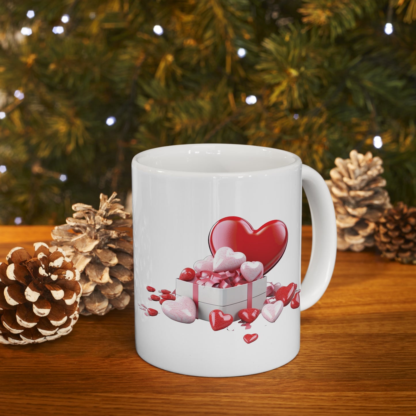 Valentine's Heart Gift: Ceramic Mug 11oz