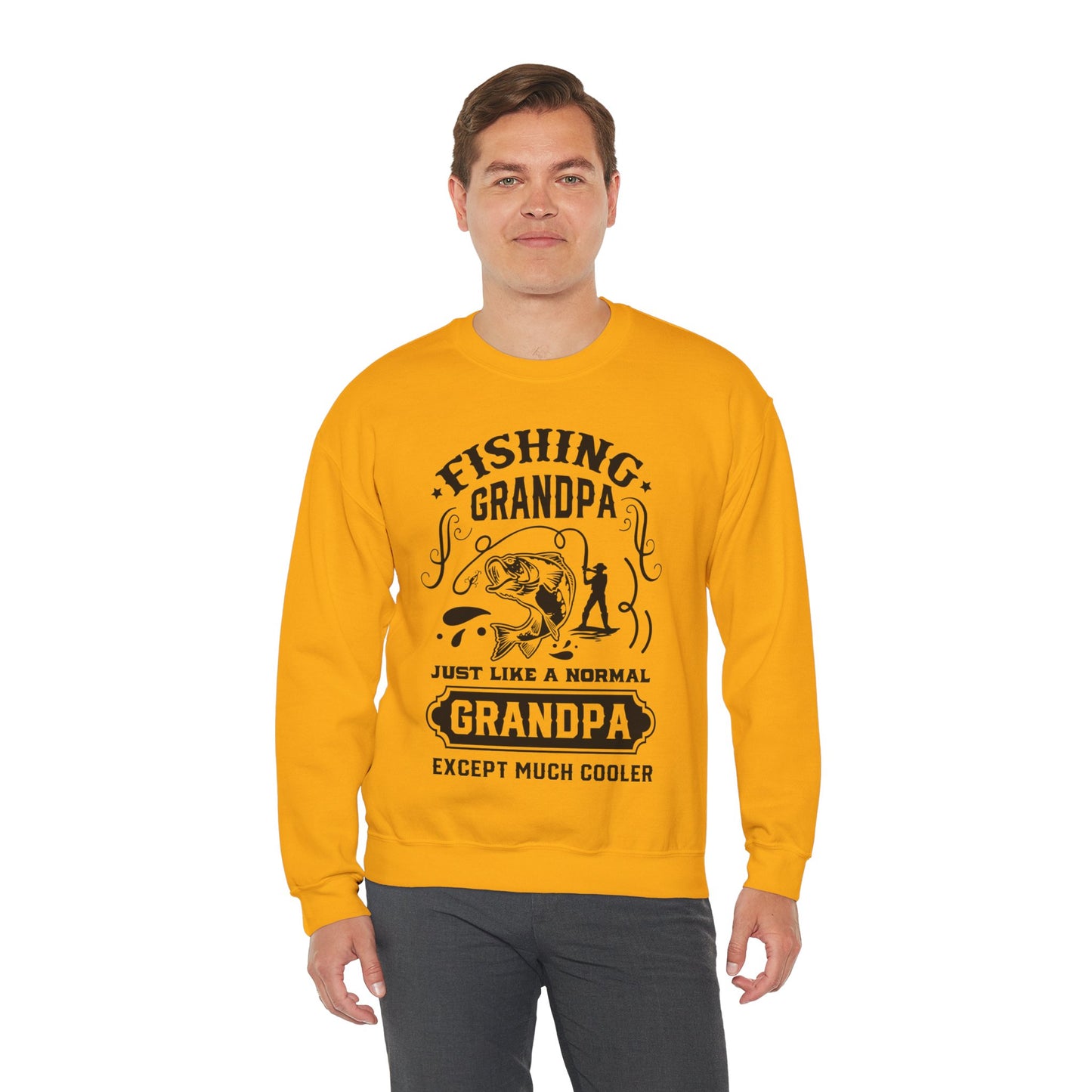 Fishing Grandpa - Unisex Heavy Blend™ Crewneck Sweatshirt