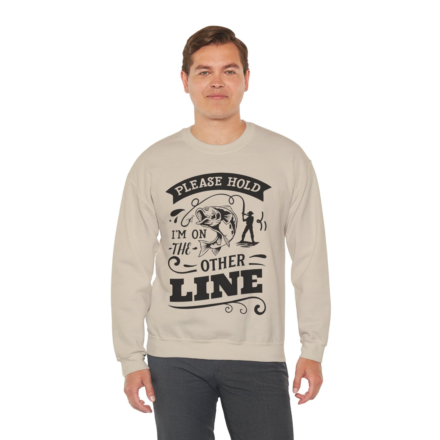 Please hold I'm on another line - Unisex Heavy Blend™ Crewneck Sweatshirt