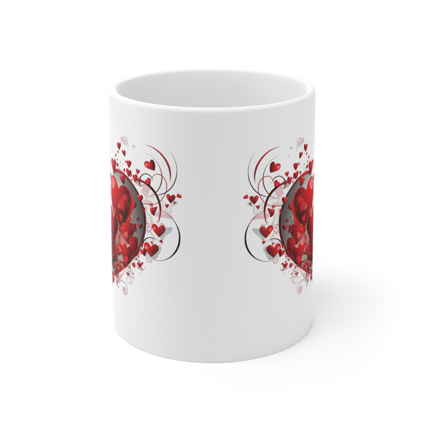 Valentine's Heart in Heart: Ceramic Mug 11oz