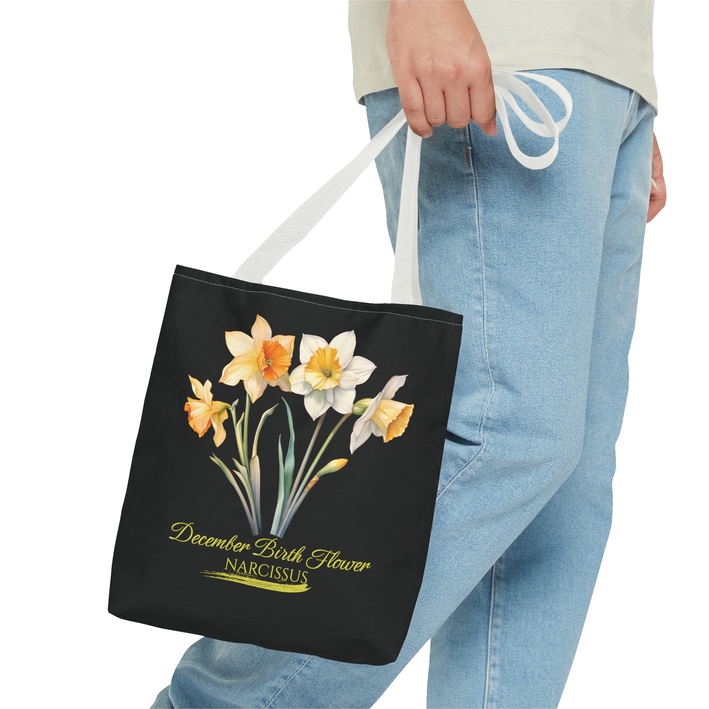 December Birth Flower: Narcissus - Tote Bag (AOP)