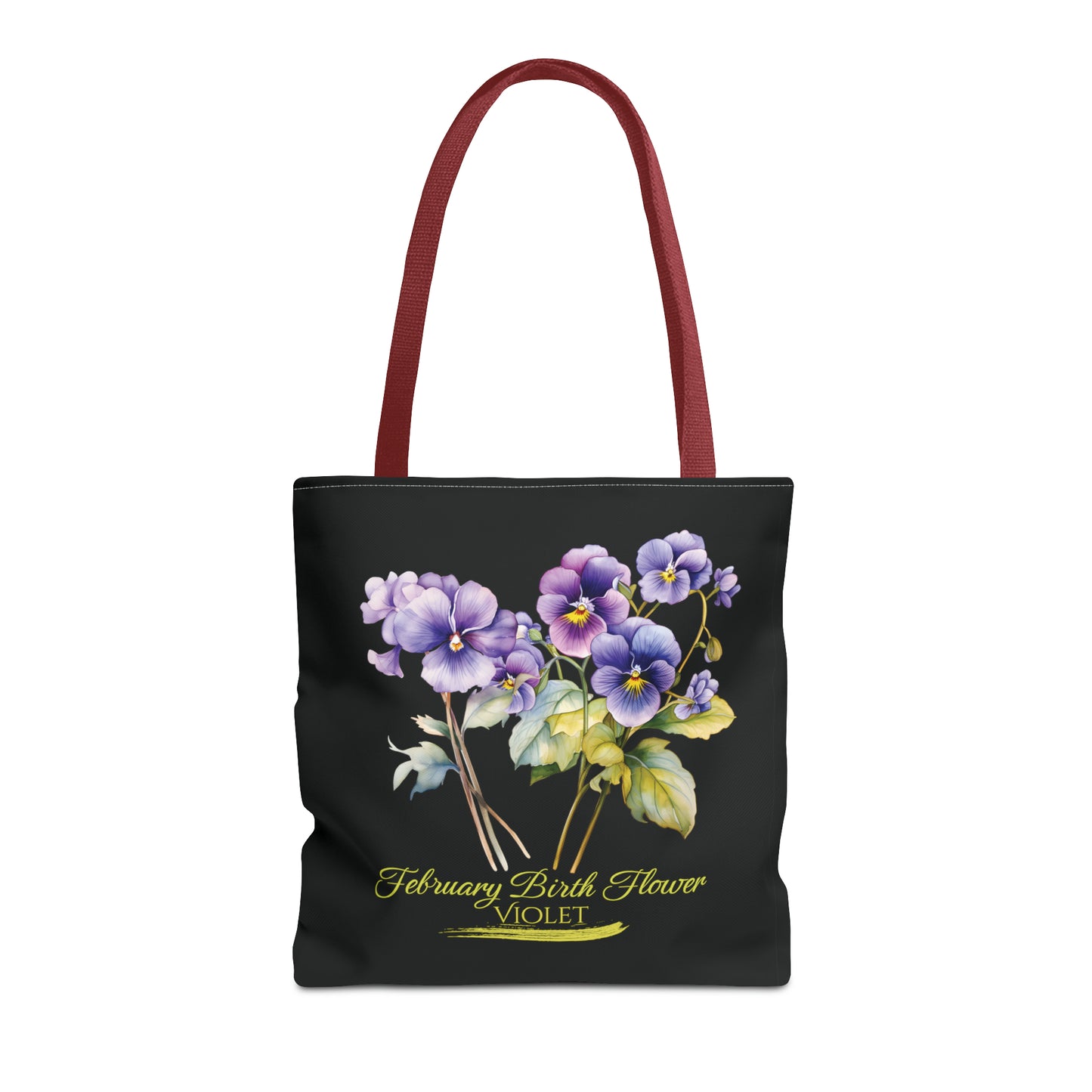 February Birth Flower: Violet - Tote Bag (AOP)