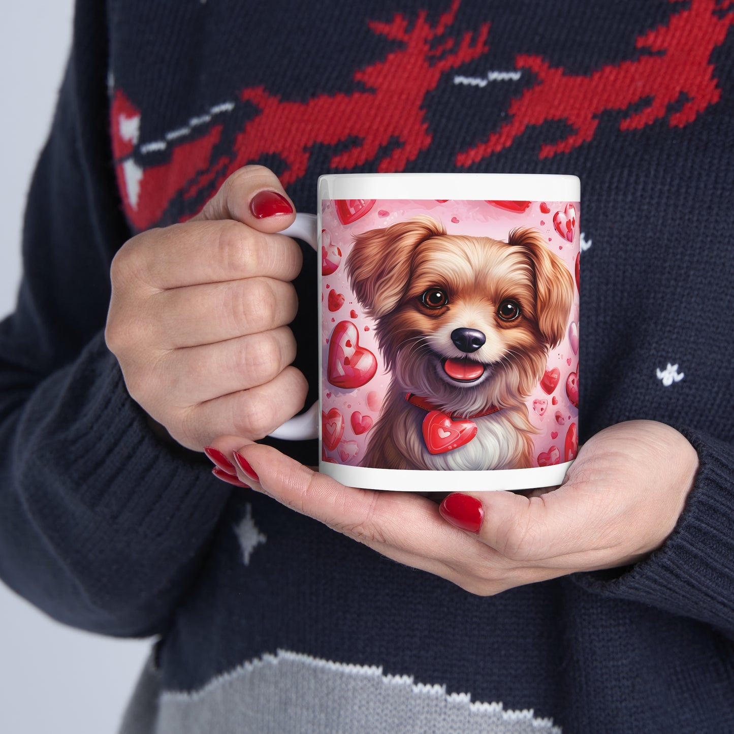 Valentine's Dog: Ceramic Mug 11oz