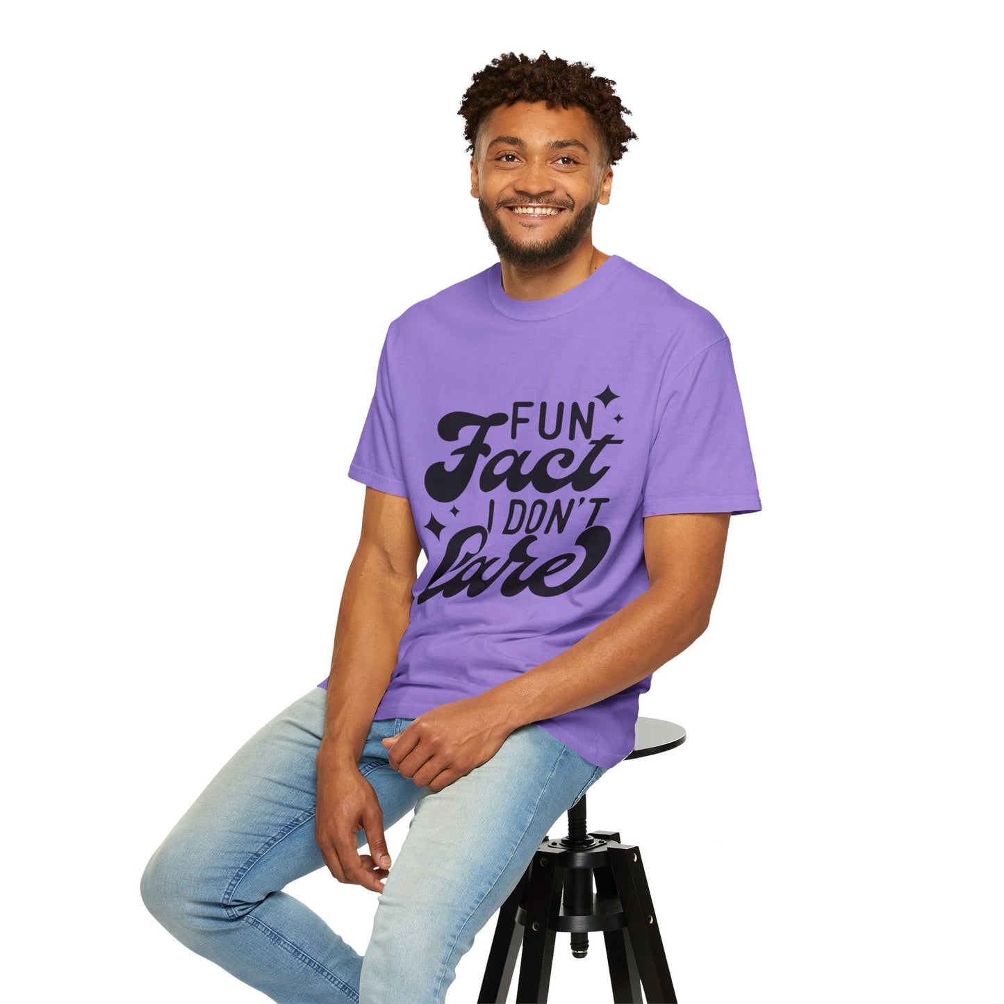 Fun fact - I don't care - Unisex Garment-Dyed T-shirt