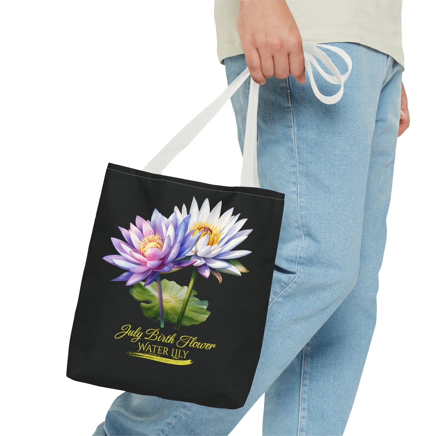 July Birth Flower: Water Lily - Tote Bag (AOP)