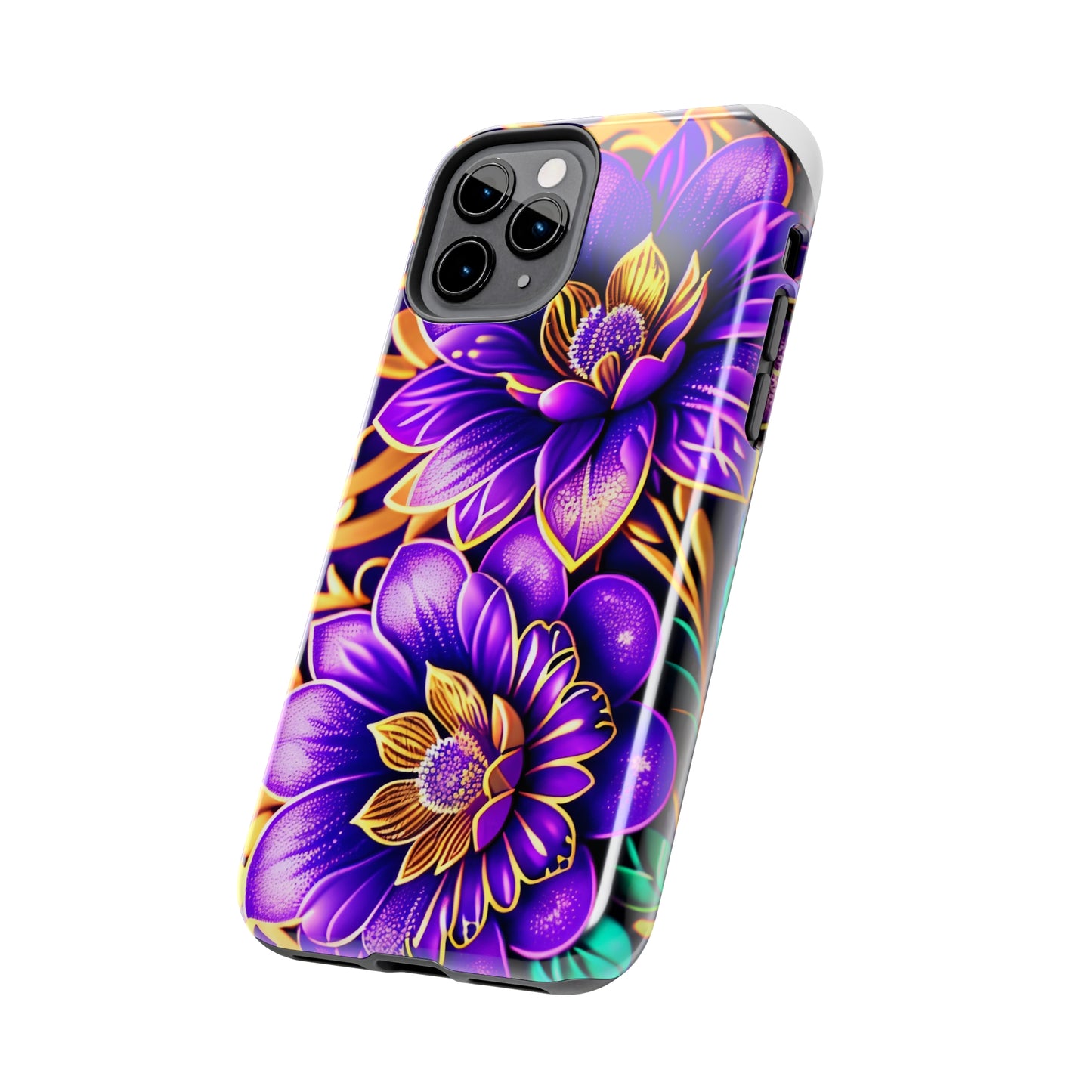 Tough Phone Cases: Fantasy Blossom Flowers