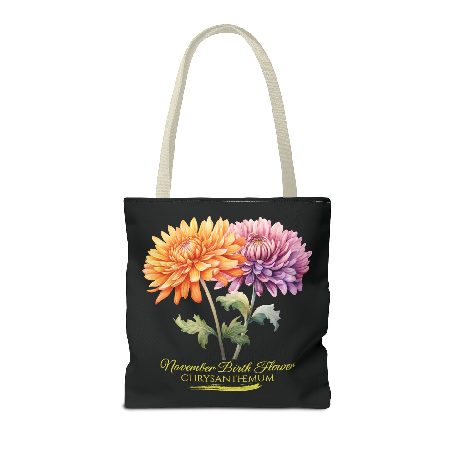 November Birth Flower: Chrysanthemum - Tote Bag (AOP)