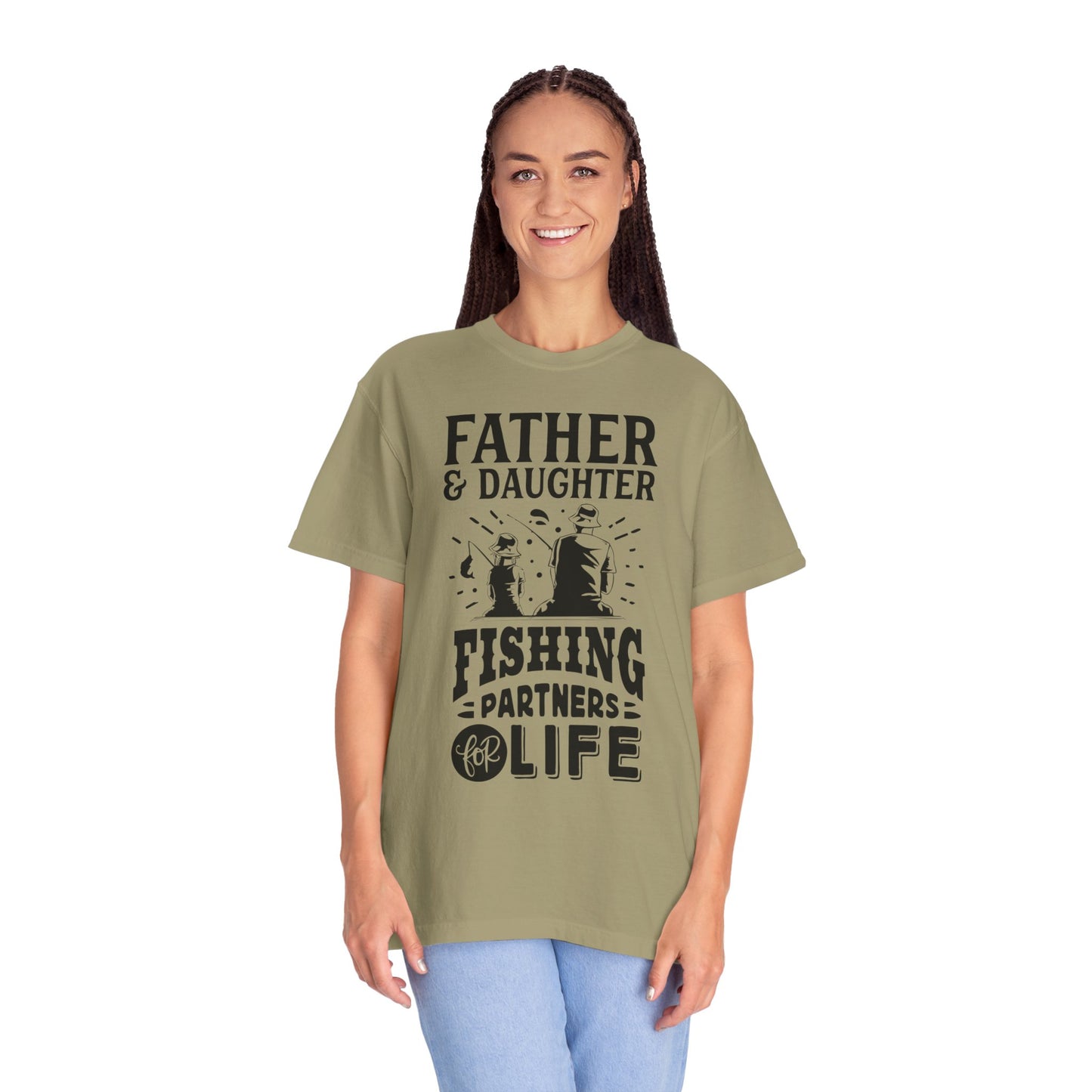 Father and daughter forever: Unisex Garment-Dyed T-shirt