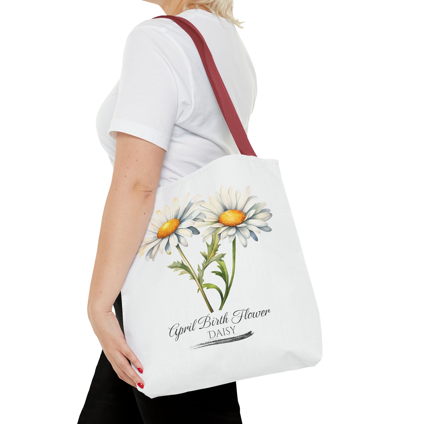 April Birth Flower: Daisy - Tote Bag (AOP)