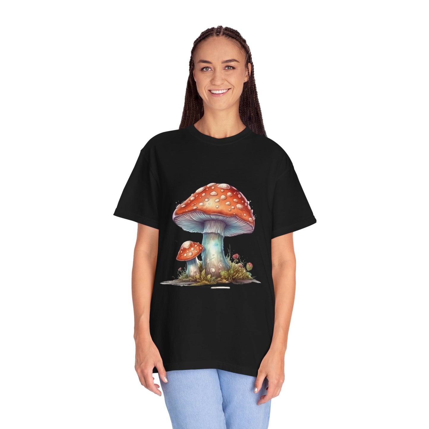 Fantasy Mushroom-27: Unisex Garment-Dyed T-shirt