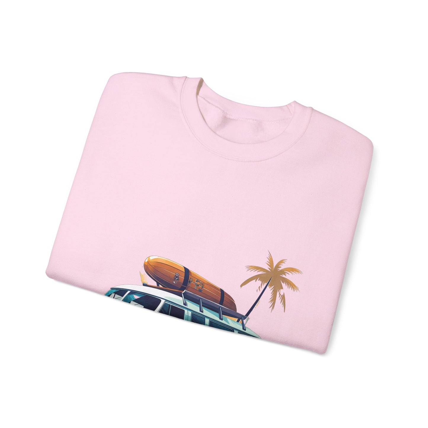 Retro Surf Van - Unisex Heavy Blend™ Crewneck Sweatshirt