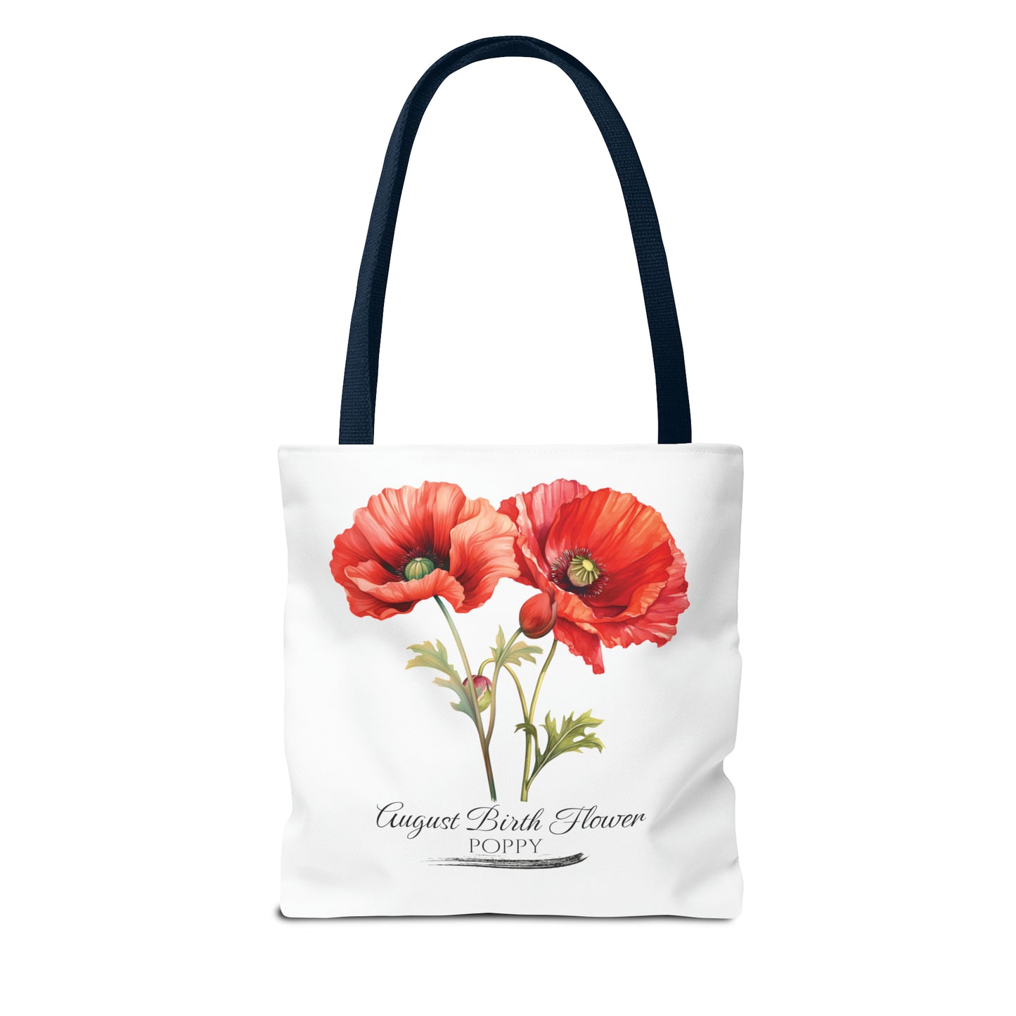 August Birth Flower: Poppy - Tote Bag (AOP)