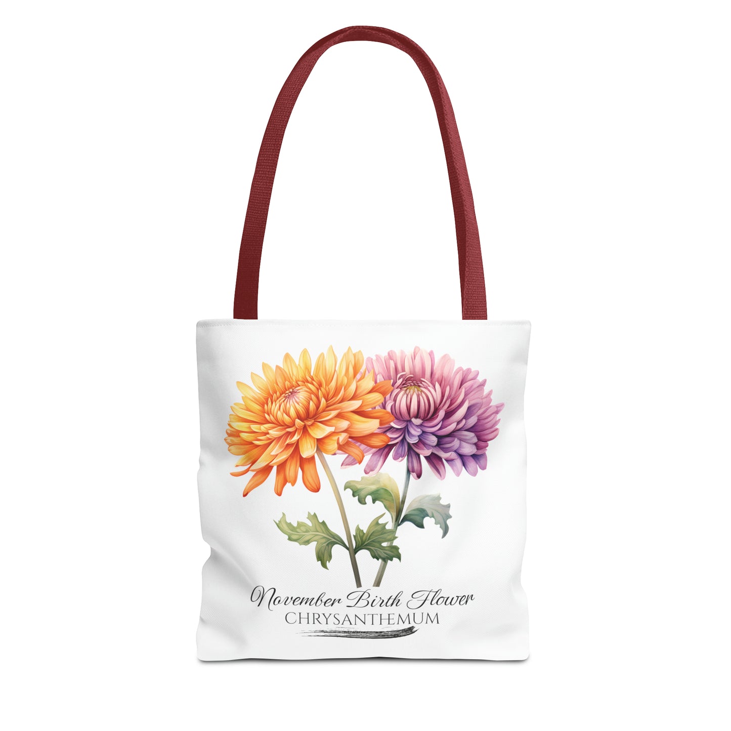 November Birth Flower: Chrysanthemum - Tote Bag (AOP)