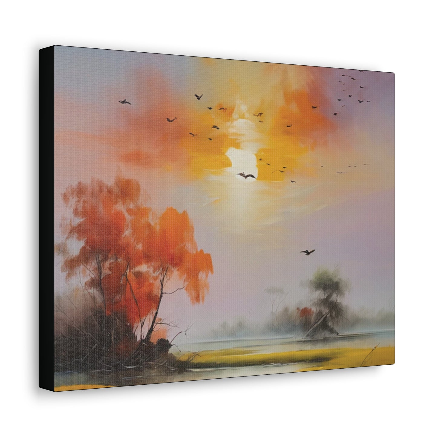 Birds & Evening Sun: Canvas Gallery Wraps