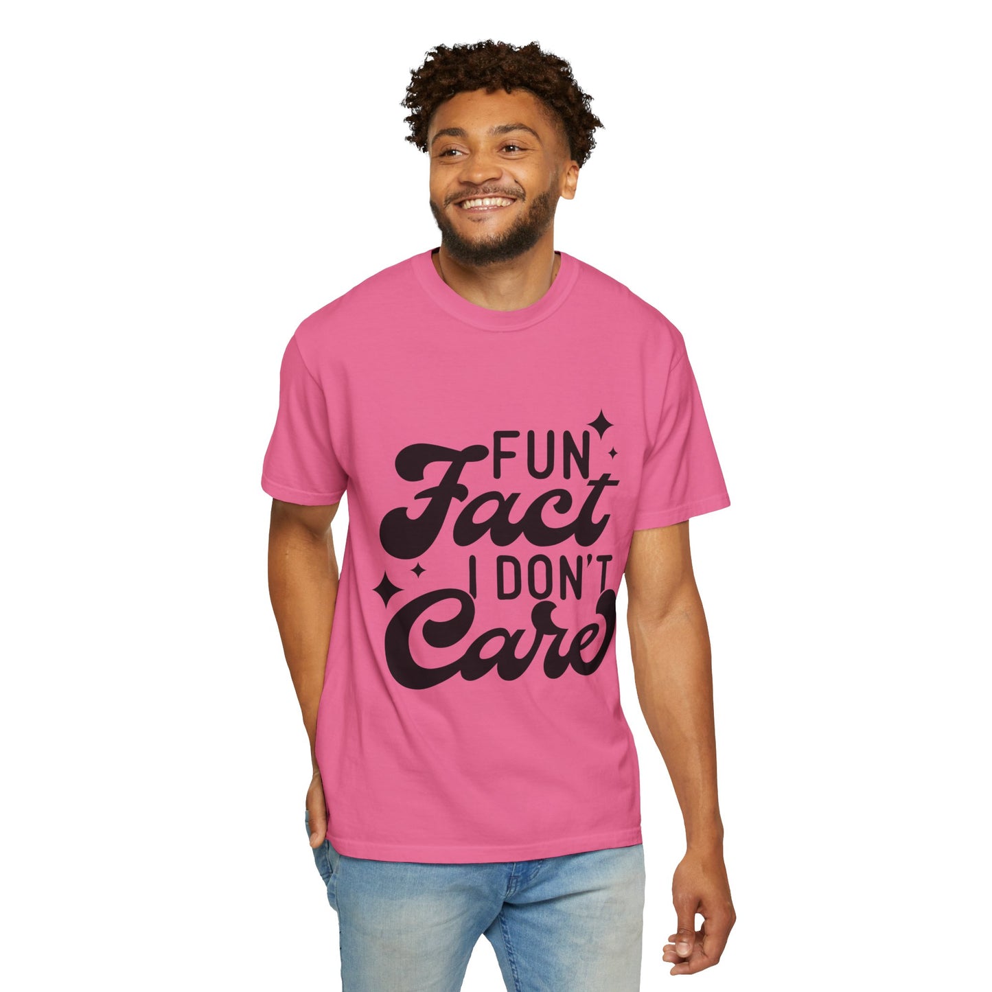 Fun fact - I don't care - Unisex Garment-Dyed T-shirt