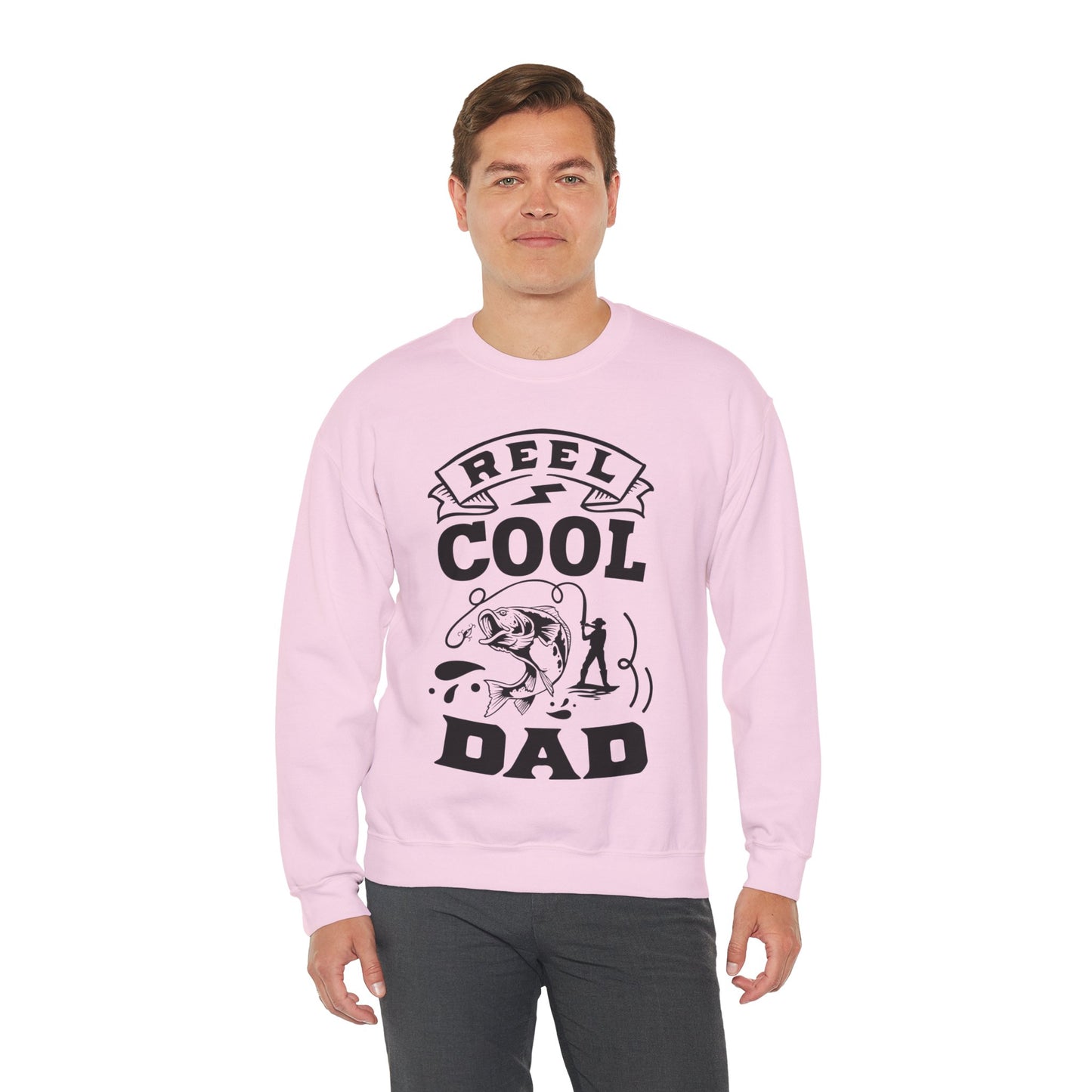 Reel cool dad - Unisex Heavy Blend™ Crewneck Sweatshirt