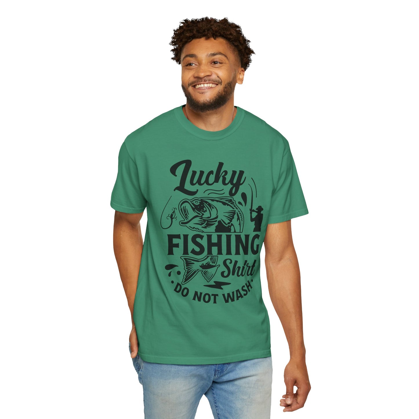 Lucky fishing shirt: Unisex Garment-Dyed T-shirt