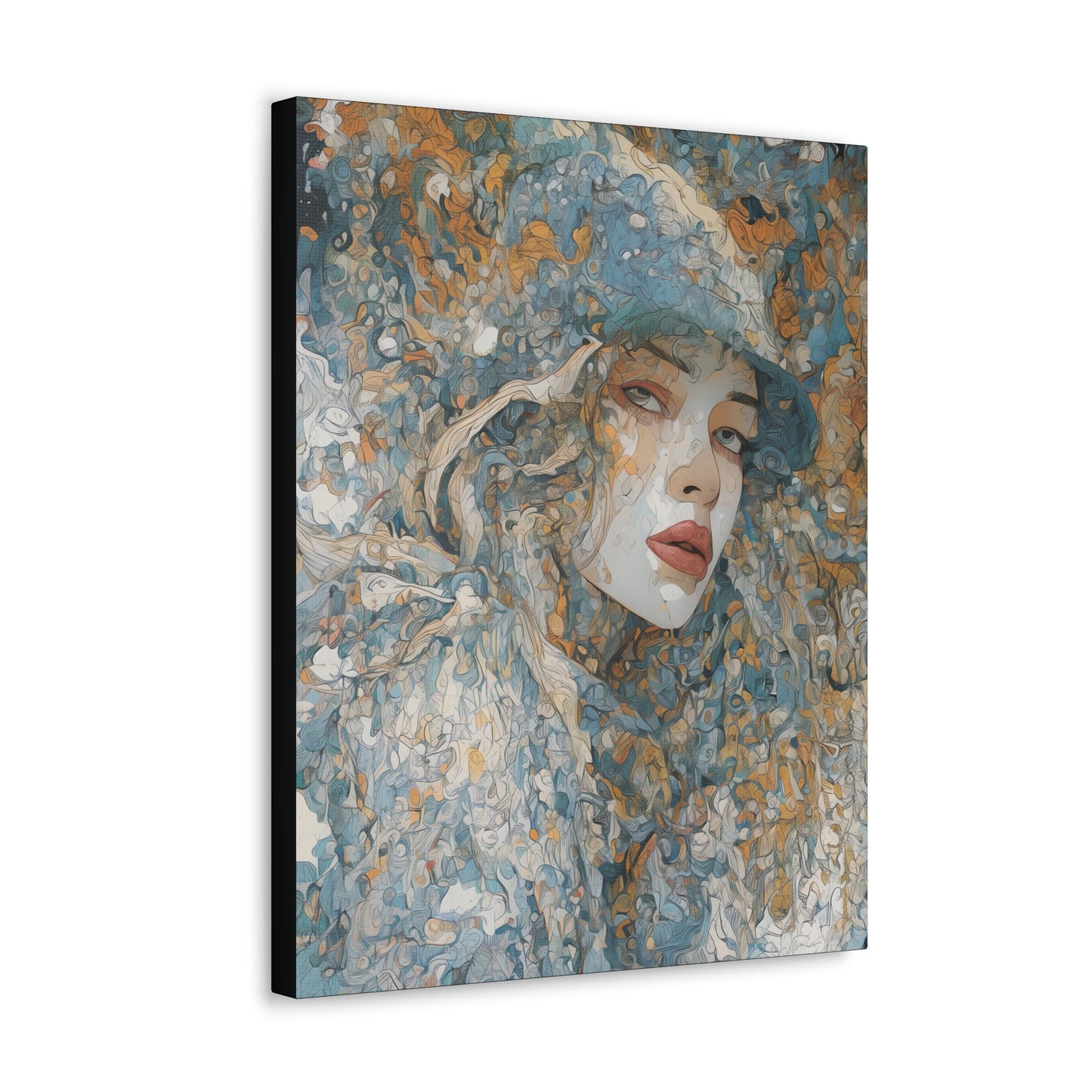 Beautiful Woman Abstract Art: Canvas Gallery Wraps