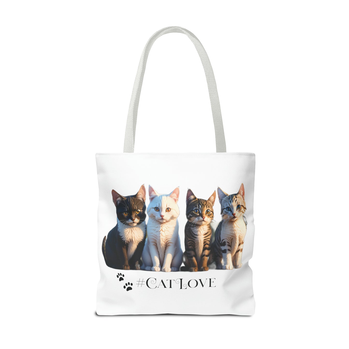 Tote Bag (AOP): #CatLove