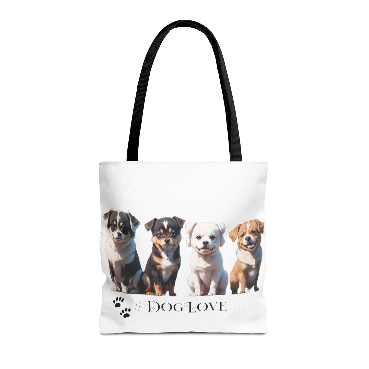 Tote Bag (AOP): #DogLove