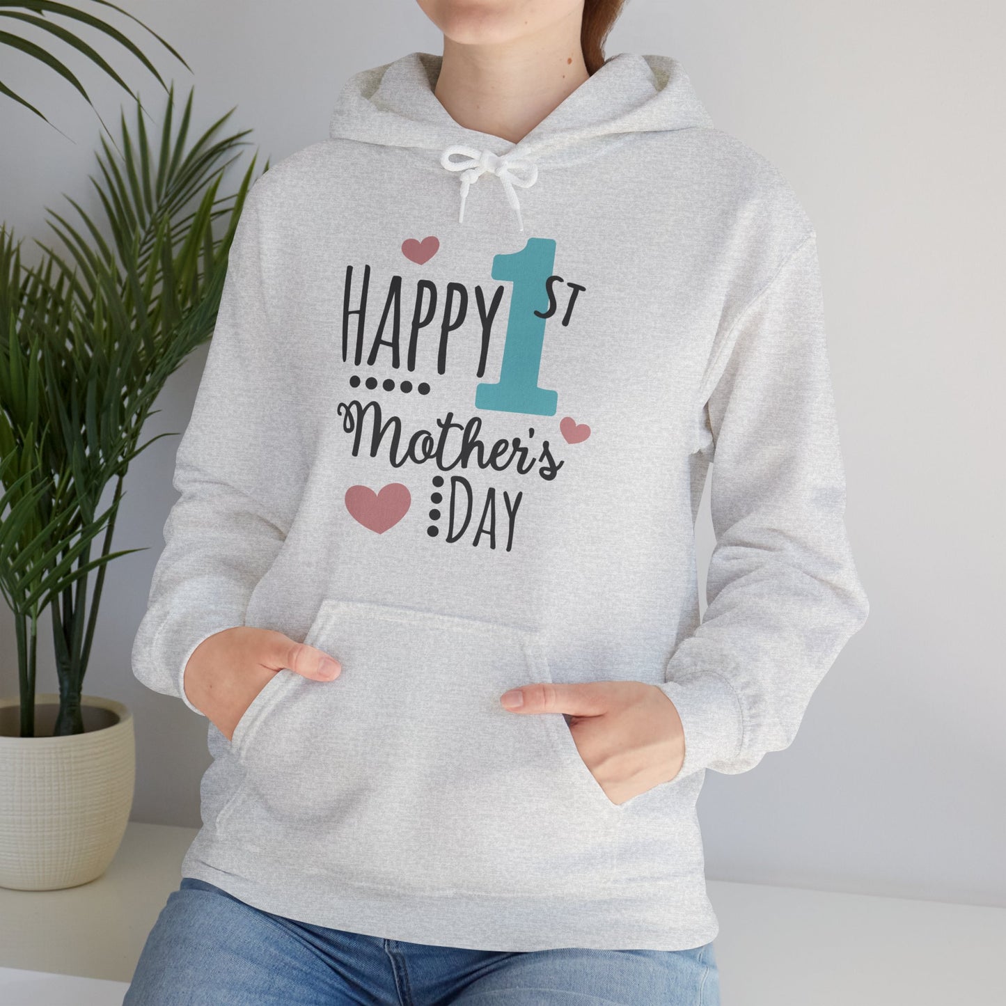 Happy 1st Mother's Day - Unisex Heavy Blend™ Hooded Sweatshirt