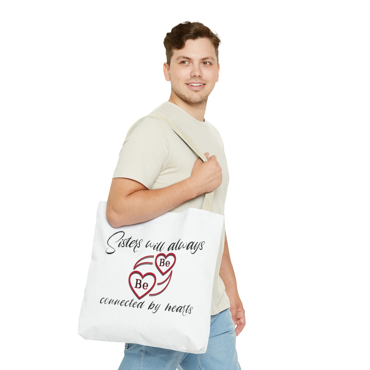 Sisters will always be connected by hearts - Tote Bag (AOP)