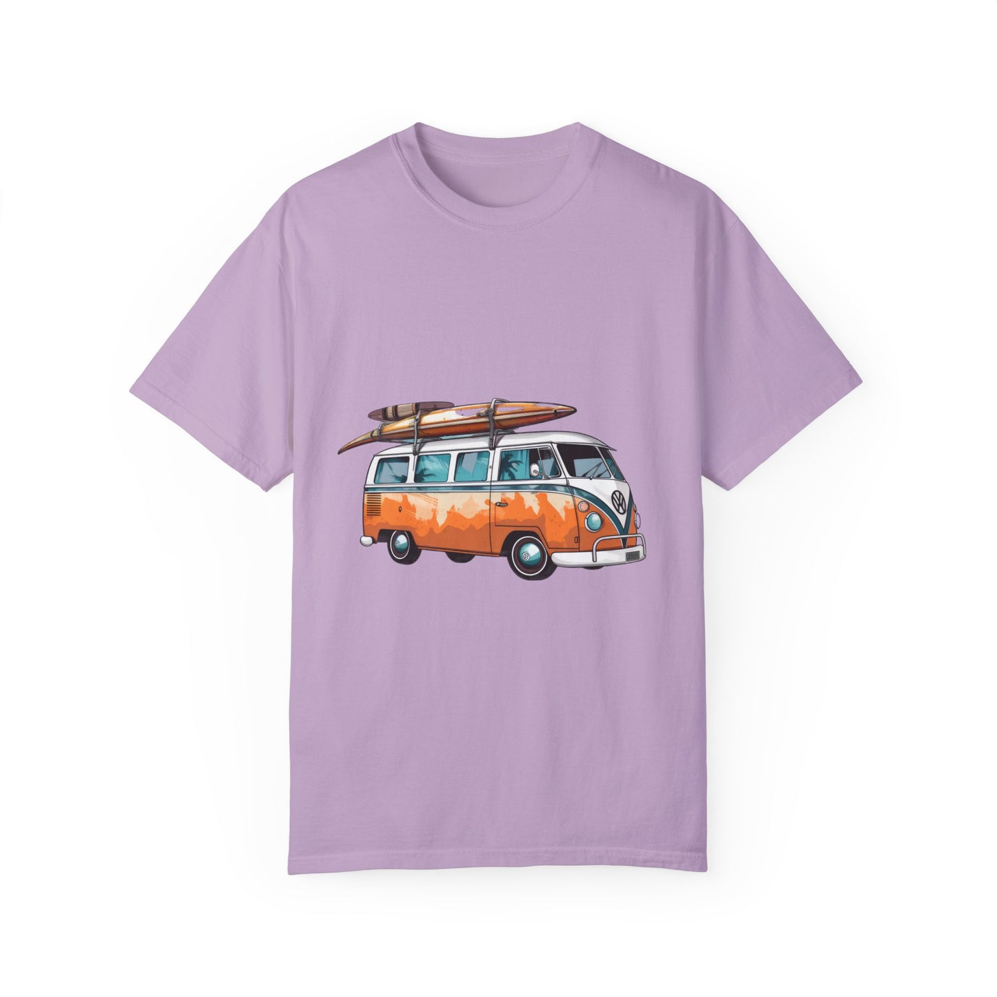 Retro Surf Van: Unisex Garment-Dyed T-shirt