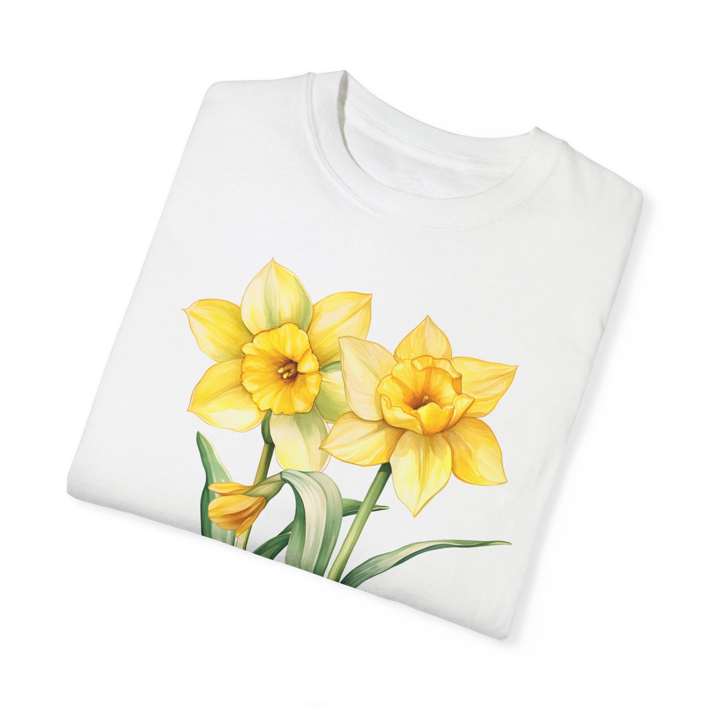 March Birth Flower "Jonquil" - Unisex Garment-Dyed T-shirt