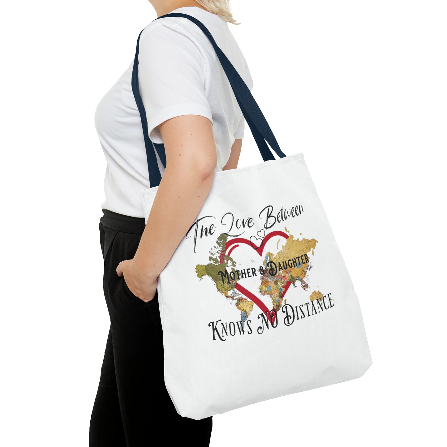 The love between mother and daughter knows no distance - Tote Bag (AOP)