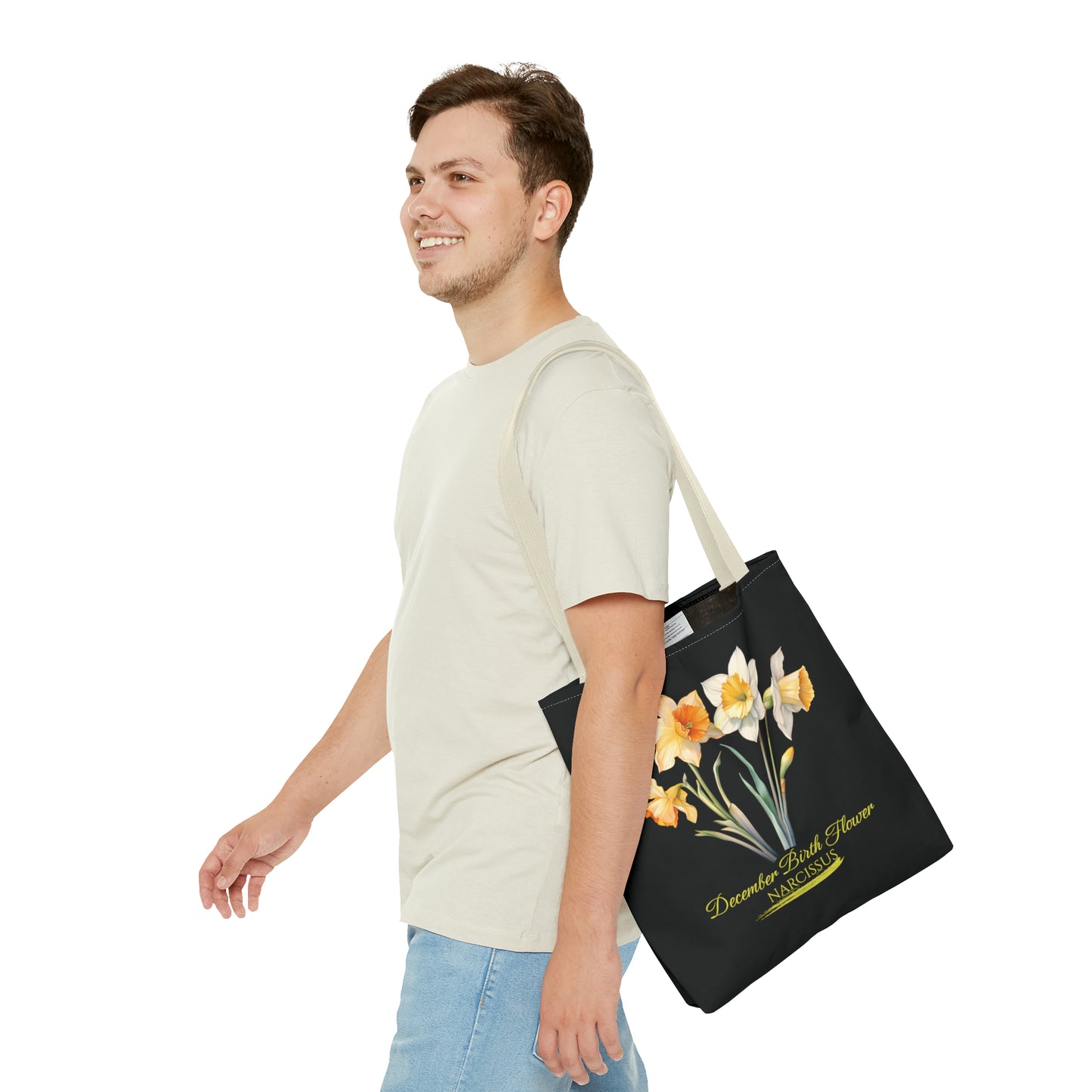 December Birth Flower: Narcissus - Tote Bag (AOP)