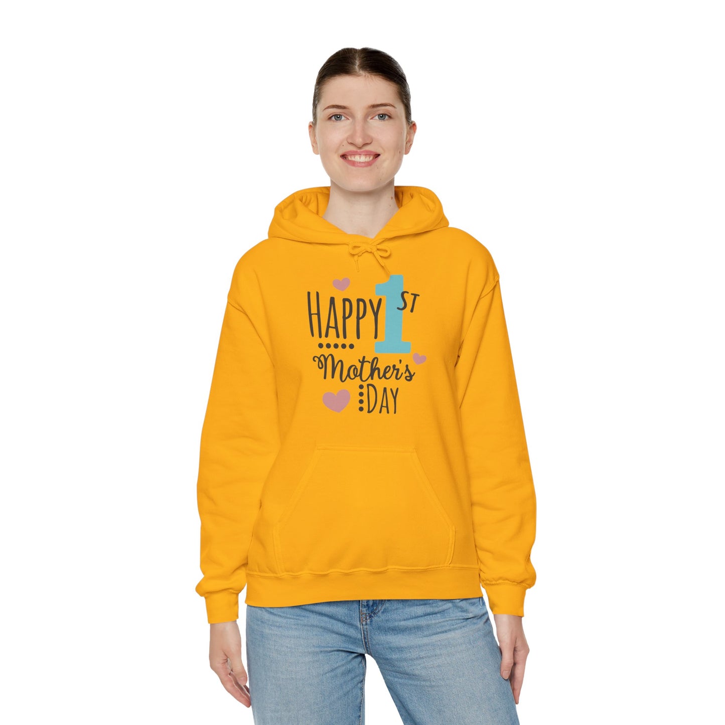 Happy 1st Mother's Day - Unisex Heavy Blend™ Hooded Sweatshirt