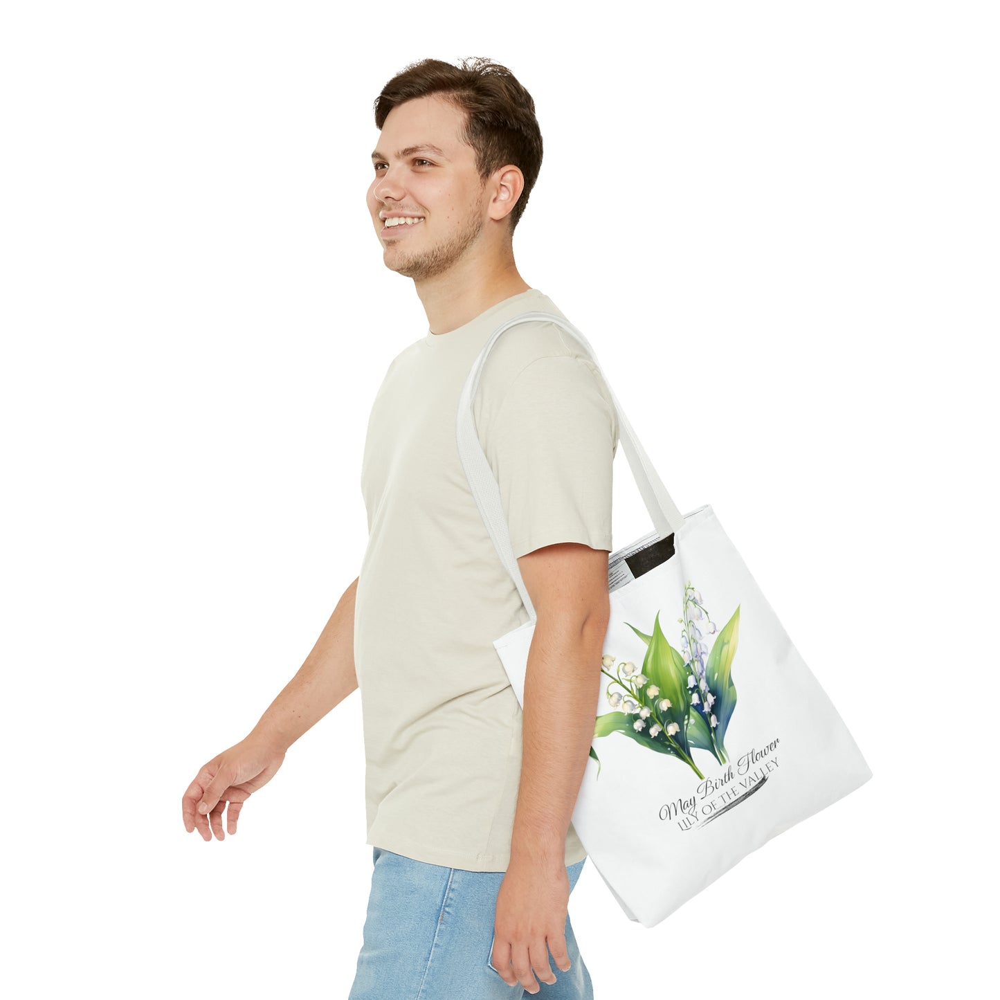 May Birth Flower: Lily of the valley - Tote Bag (AOP)