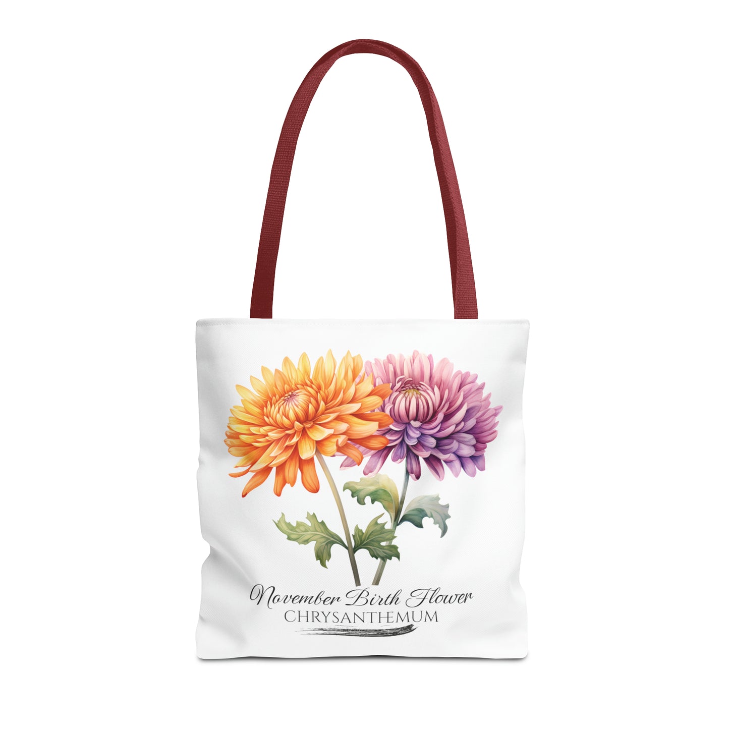 November Birth Flower: Chrysanthemum - Tote Bag (AOP)