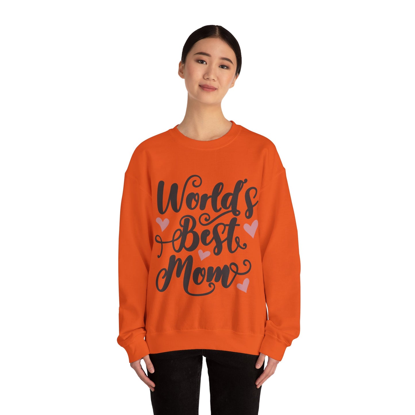 World Best Mom - Unisex Heavy Blend™ Crewneck Sweatshirt