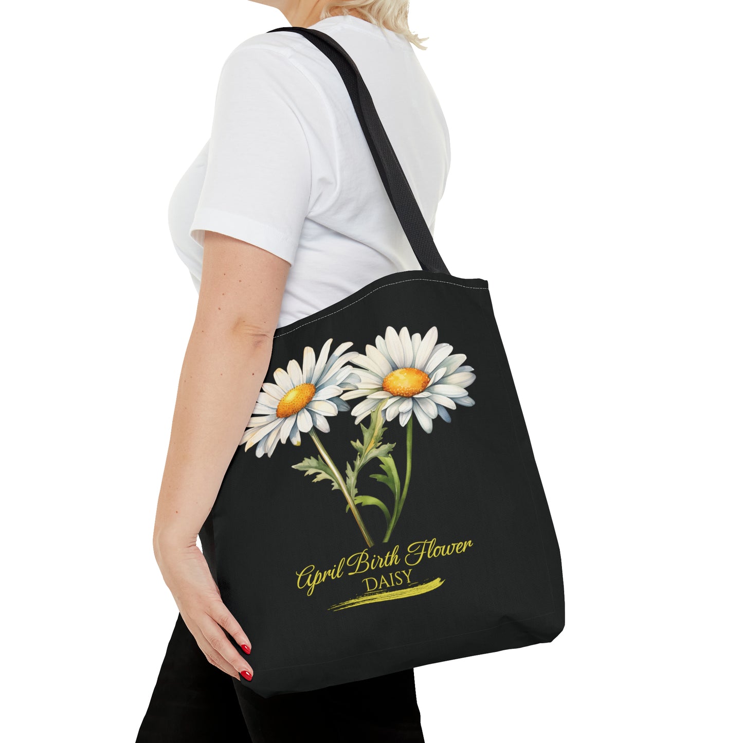 April Birth Flower: Daisy - Tote Bag (AOP)