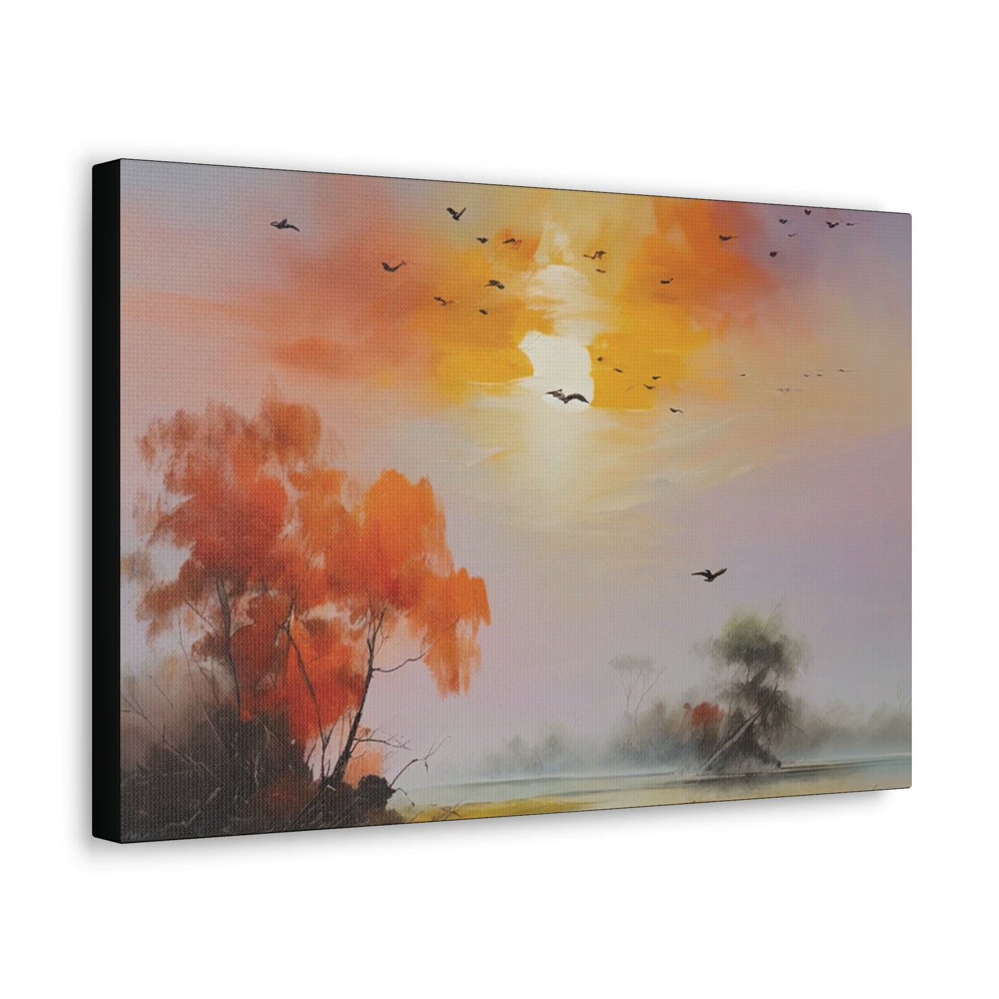 Birds & Evening Sun: Canvas Gallery Wraps