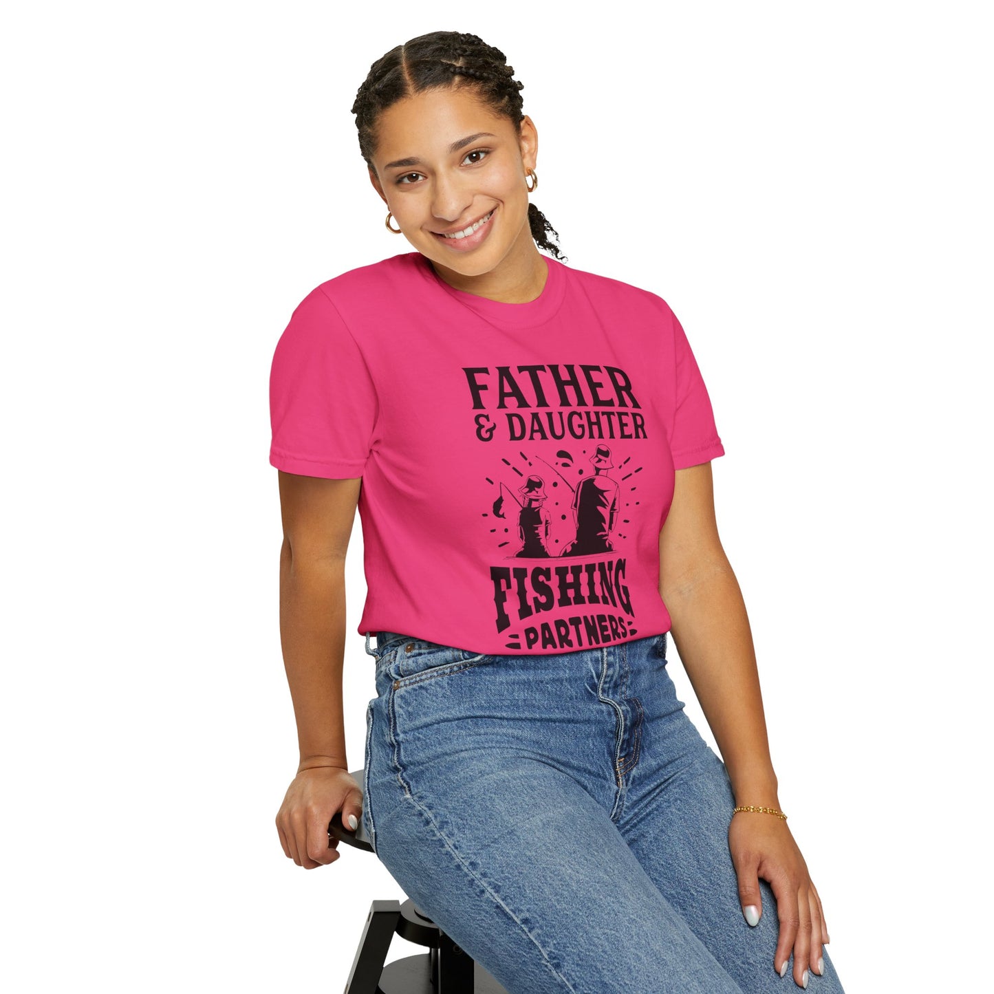 Father and daughter forever: Unisex Garment-Dyed T-shirt