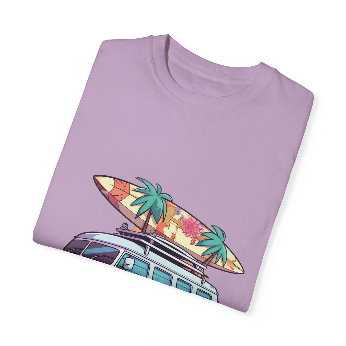 Retro Surf Van: Unisex Garment-Dyed T-shirt