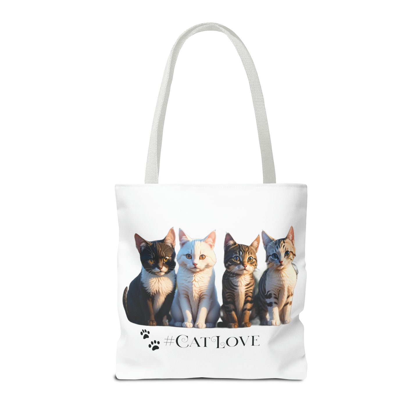 Tote Bag (AOP): #CatLove