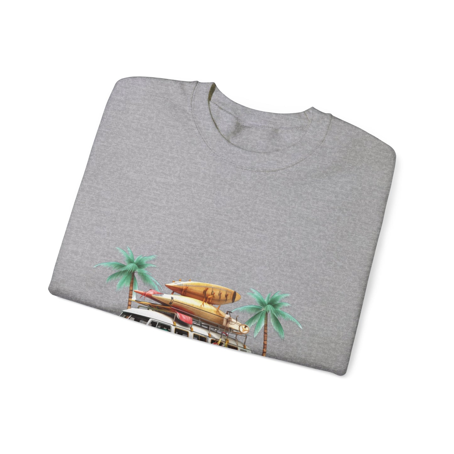 Retro Surf Van - Unisex Heavy Blend™ Crewneck Sweatshirt