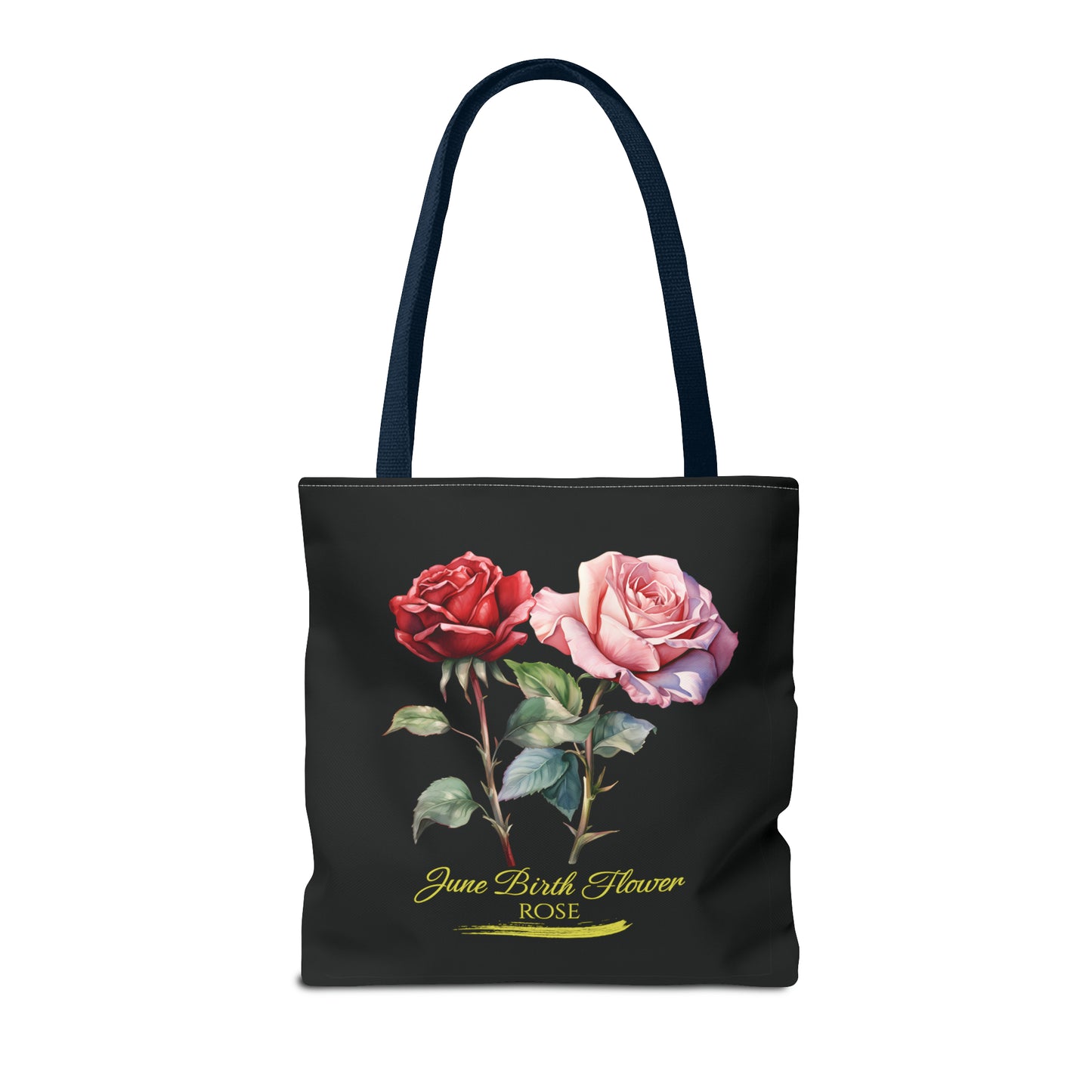 June Birth Flower: Rose - Tote Bag (AOP)