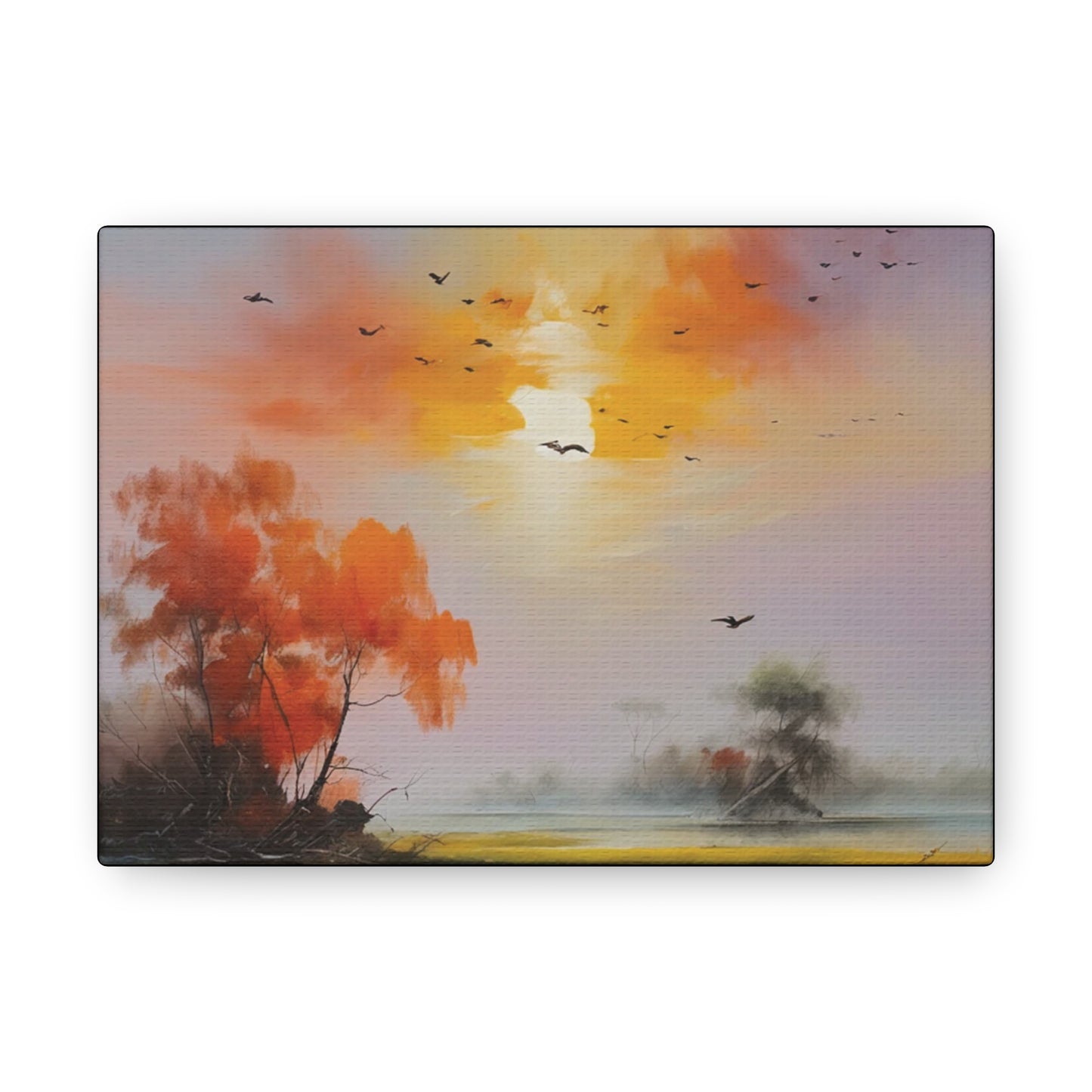 Birds & Evening Sun: Canvas Gallery Wraps