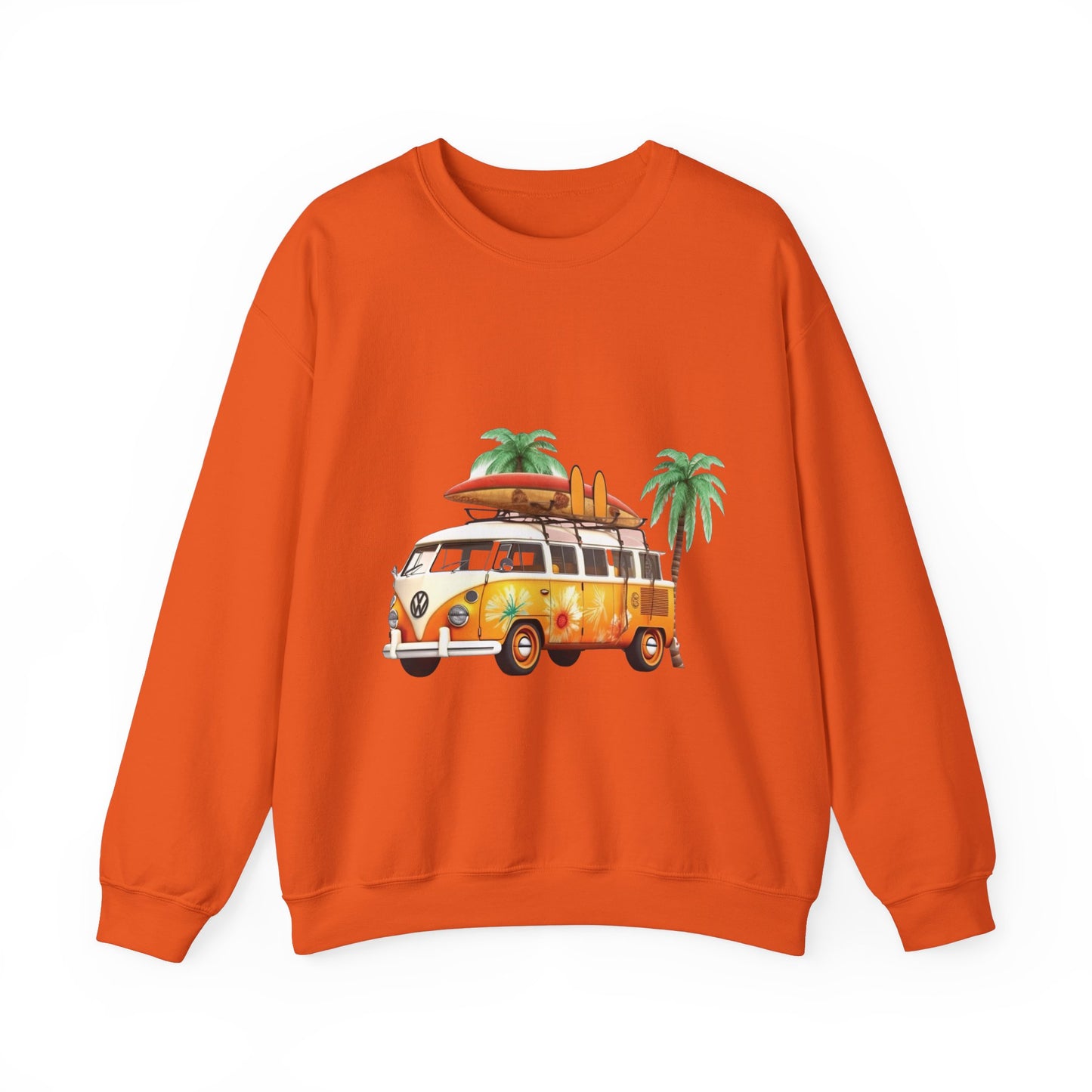 Retro Surf Van - Unisex Heavy Blend™ Crewneck Sweatshirt