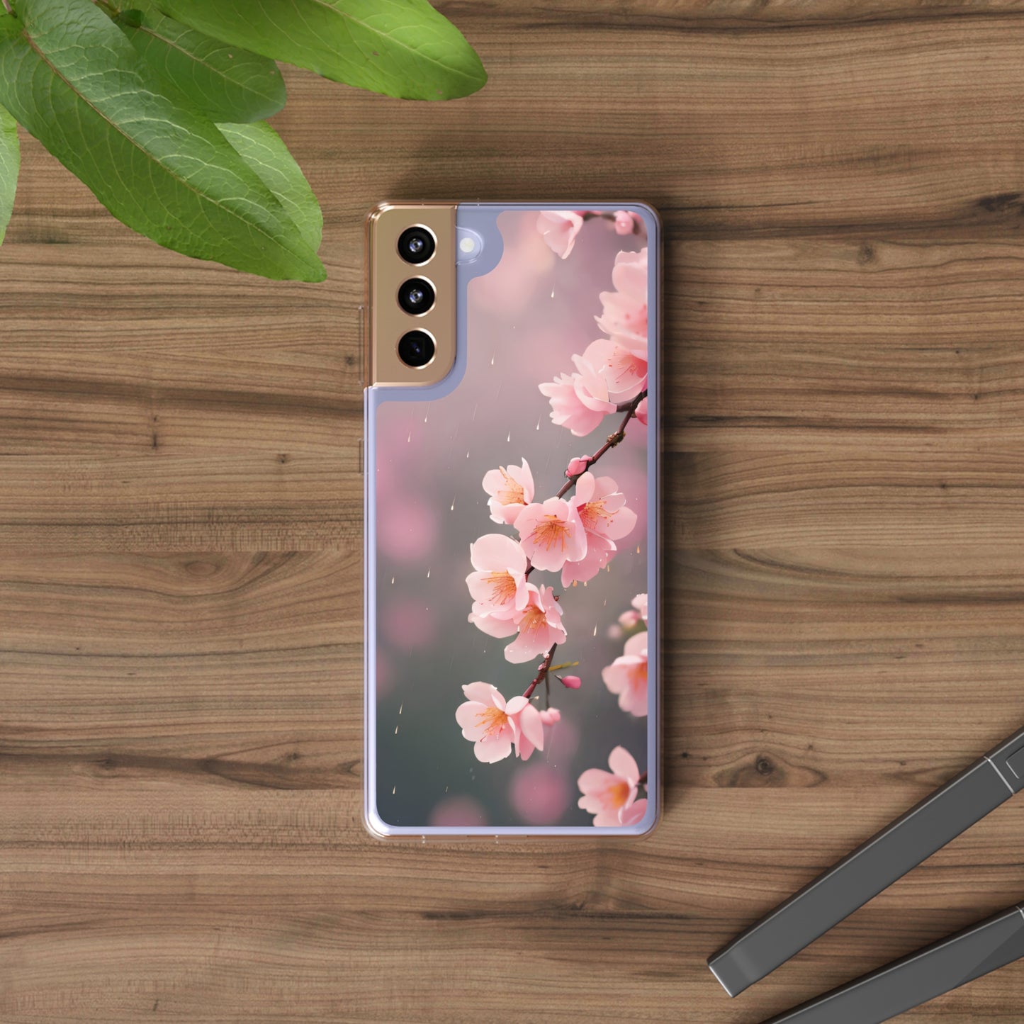 Clear Phone Cases: Blossom Flower