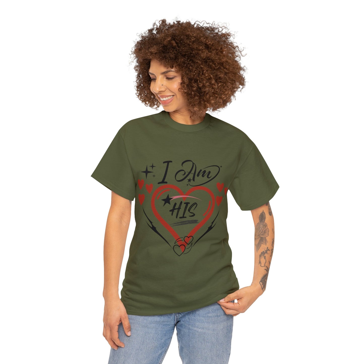 Valentine: I Am His - Unisex Heavy Cotton Tee