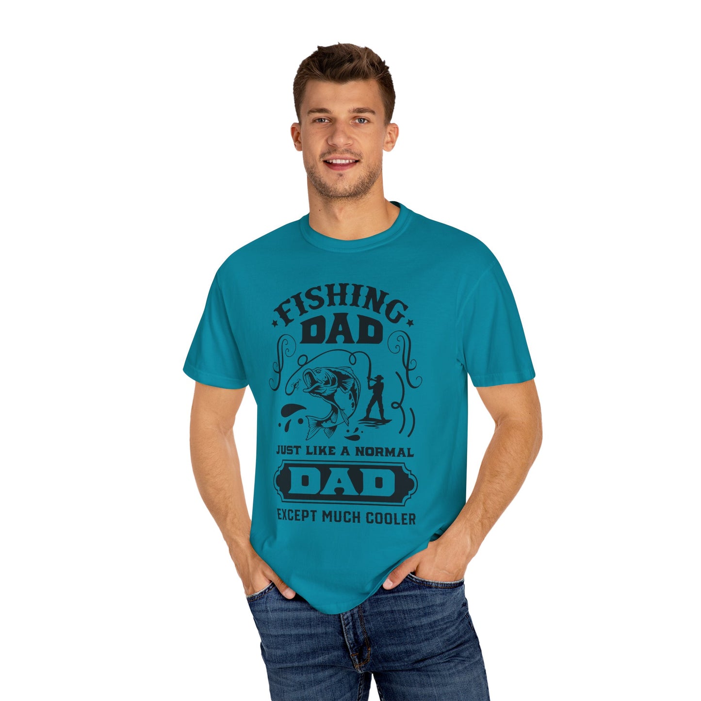 Fishing dad is cool: Unisex Garment-Dyed T-shirt